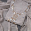 Mul Cotton Grey Unstitched Salwar Material With Dupatta 02