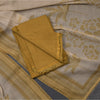Mul Cotton Golden Brown Unstitched Salwar Material With Dupatta 02