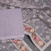 Mul Chanderi Lavender Unstitched Salwar Material With Dupatta