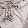Tissue Grey Embossed Saree