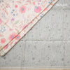 Tussar Cream Floral Printed Saree
