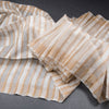 Raw Silk Cream Stripes With Thread Work Saree
