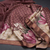 Tussar Light Maroon Printed Saree
