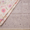Tussar Cream Floral Printed Saree 02 - Kumaran Silks