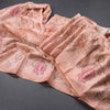 Semi Raw Silk Peach Floral Printed Saree 02