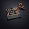 Tussar Dark Green Floral Printed Saree