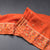 Raw Silk Orange With Zari Buttas And Floral Border