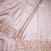 Fancy Silk Light Pink Stylish Thread Work Saree