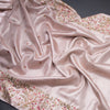 Fancy Silk Light Pink Stylish Thread Work Saree