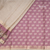 Tussar Cream Saree With Zari Buttas And Printed Border