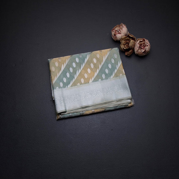 Tissue Multi Colour Zari Worked Saree