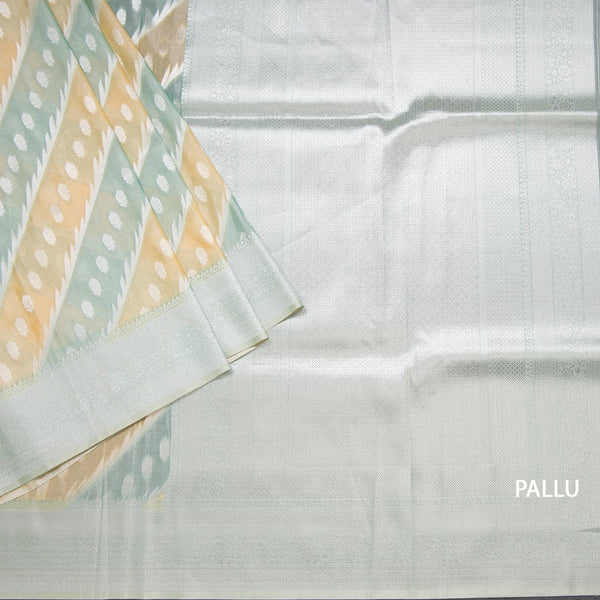 Tissue Multi Colour Zari Worked Saree