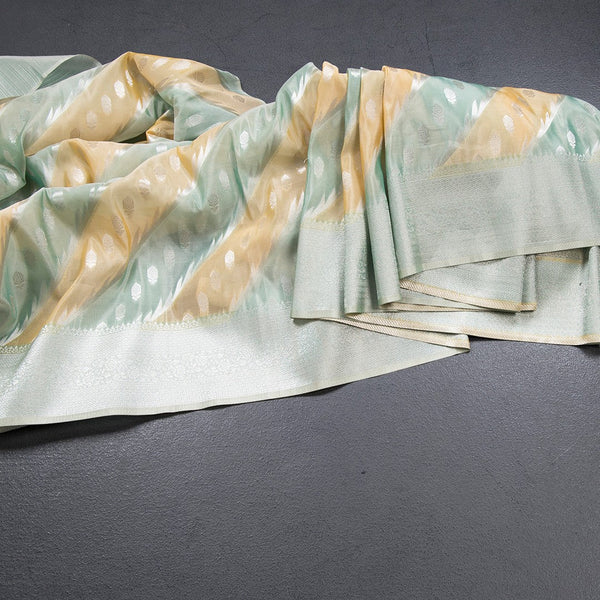 Tissue Multi Colour Zari Worked Saree