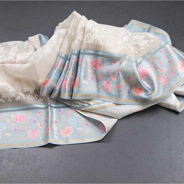 Kora Cream Saree With Satin Border 03