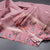 Tussar Onion Pink Saree With Zari Buttas And Printed Border