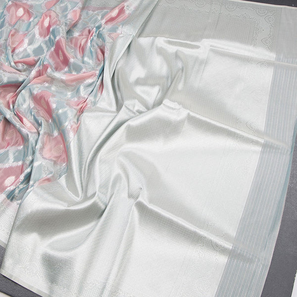 Organza Multi Colour Zari Worked Saree 02