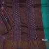 Pure Tussar Dark Purple Printed Saree
