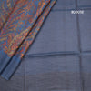 Pure Tussar Multi Colour Printed Saree With Zari Checks Border 02