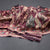 Raw Silk Wine Colour Floral Printed Saree And Zari With Chamki Border
