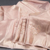 Tissue Kota Rose Gold Zari Worked Saree With Gota Work