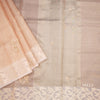 Tissue Kota Peach Zari Worked Saree With Gota Work