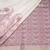 Katan Silk Cream Printed With Sequence Work Saree 03