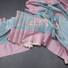 Raw Silk Light Blue Stripes Printed Saree With Zari Checks Border
