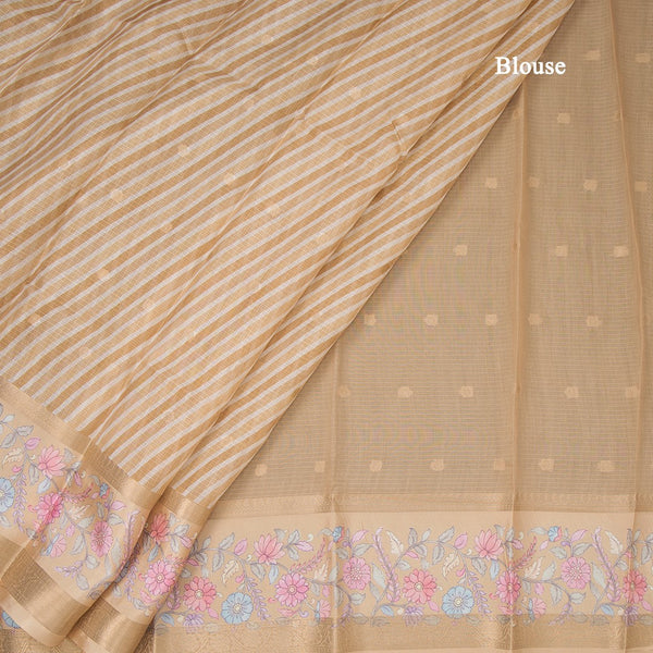Kota Multi Colour Stripes Printed Saree