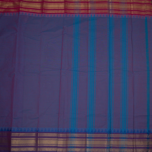 Chettinad Cotton Shot Colour Plain Saree With Zari Border Without Blouse 04