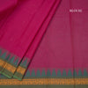 Chettinad Cotton Hot Pink Saree With Small Buttas And Temple Border With Blouse 03