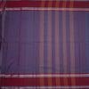 Chettinad Cotton Shot Colour Striped Saree With Maroon Border Without Blouse