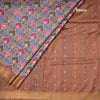 Raw Silk Multi Colour Printed Saree With Zari Border