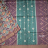 Raw Silk Multi Colour Printed Saree With Zari Border 02