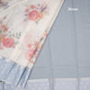 Kota Cream Floral Printed Saree With Zari Buttas On Border 03