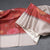 Tussar Maroon Floral Printed Saree With Zari Checks Border