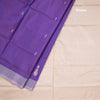 Vaazhai Naar Purple Saree With Thread Buttas And Contrast Pallu