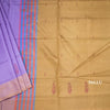 Vaazhai Naar Lavender Saree With Thread Buttas And Contrast Pallu