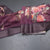 Semi Linen Wine Colour Floral Printed Saree With Zari Border