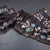 Semi Raw Silk Black Floral Printed Saree