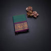Kanchi Cotton Shot Colour Saree With Thread Buttas And Zari Border