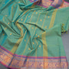 Kanchi Cotton Shot Colour Saree With Thread Buttas And Zari Border - Kumaran Silks