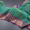 Kanchi Cotton Shot Colour Saree With Thread Buttas And Zari Border