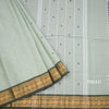 Kanchi Cotton Light Green Saree With Thread Buttas And Zari Border