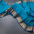 Kanchi Cotton Peacock Blue Saree With Zari Buttas And Zari Border