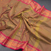 Kanchi Cotton Shot Colour Saree With Thread Buttas And Zari Border 04 - Kumaran Silks