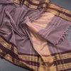 Kanchi Cotton Thulian Pink Plain Saree And Rettapet Border - Kumaran Silks