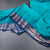 Kanchi Cotton Peacock Blue Plain Saree And Zari Border
