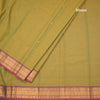 Kanchi Cotton Shot Colour Saree With Zari Buttas And Zari Border