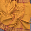 Kanchi Cotton Mustard Saree With Zari Buttas And Zari Border - Kumaran Silks