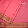Kanchi Cotton Rose Pink Saree With Thread Buttas And Zari Border